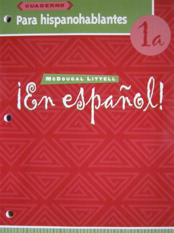 (image for) En espanol! 1a Cuaderno Para hispanohablantes (P)