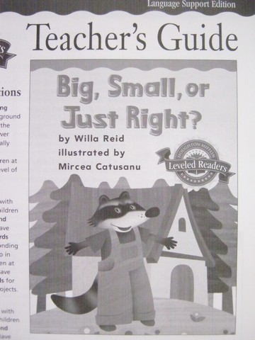 (image for) Leveled Readers LSE 1 Big, Small, or Just Right? TG (TE)(P)
