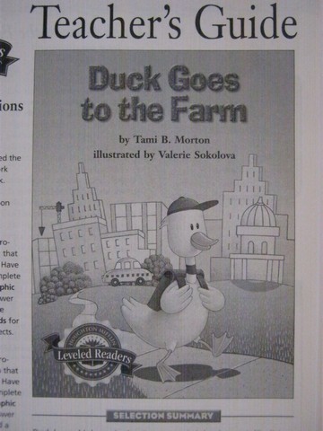 (image for) Leveled Readers 2 Duck Goes to the Farm TG (TE)(P) by Morton