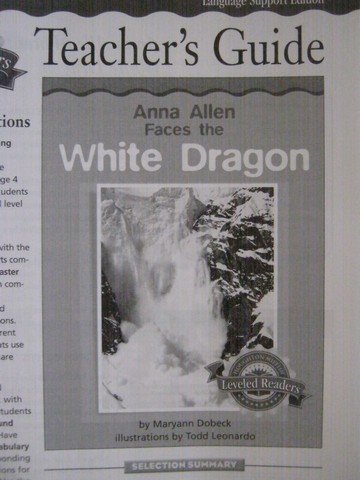 (image for) HM Leveled Readers 5 Anna Allen Faces White Dragon TG (TE)(P)