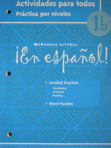 (image for) En espanol! 1b Actividades para todos Practica por niveles (P)