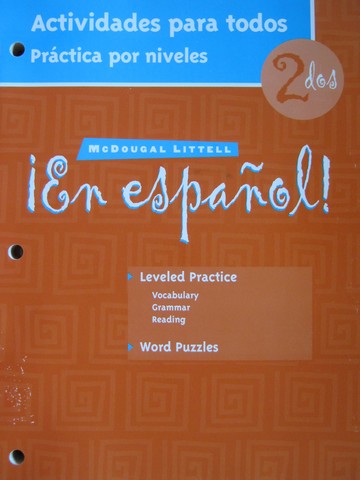 (image for) En espanol! 2dos Avtividades para todos Practica por niveles (P)