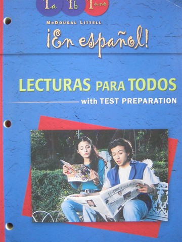 (image for) En espanol! 1a/1b/1uno Lecturas para todos with Test Prep (P)