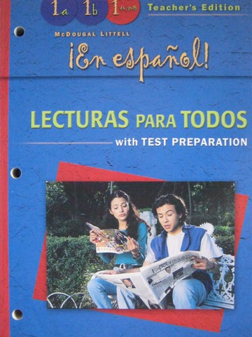 (image for) En espanol! 1a/1b/1uno Lecturas para todos TE (TE)(P)