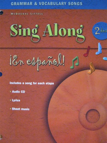 (image for) En espanol! 2dos Sing Along Grammar & Vocabulary Songs (P)