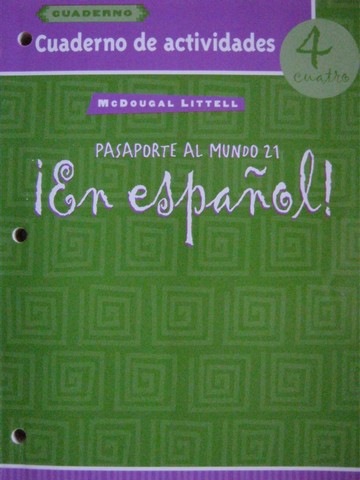 (image for) En espanol! 4cuatro Cuaderno de actividades (P)