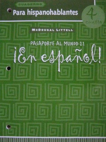 (image for) En espanol! 4cuatro Cuaderno Para hispanohablantes (P)