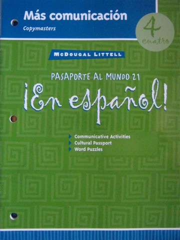 (image for) En espanol! 4cuatro Mas comunicacion Copymasters (P)