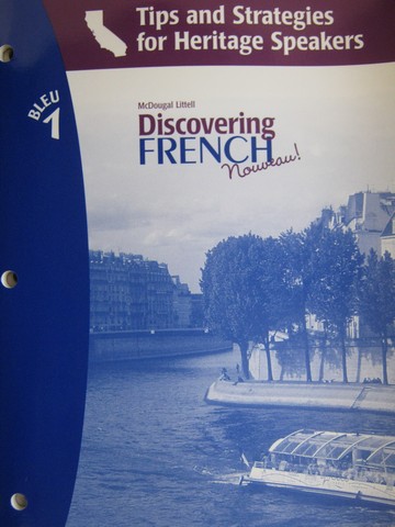 (image for) Discovering French Nouveau! Bleu 1 Tips for Heritage Speaker (P)
