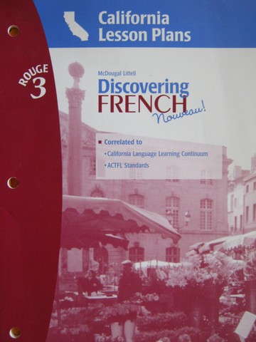 (image for) Discovering French Nouveau! Rouge 3 Lesson Plan (CA)(P)