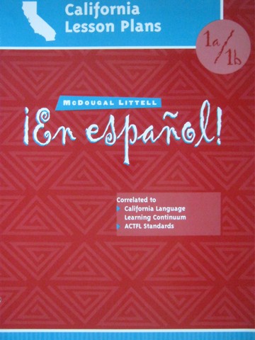 (image for) En espanol! 1a/1b California Lesson Plans (CA)(P)