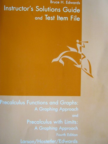 (image for) Precalculus with Limits 4th Edition Instructor's Solutions (P)