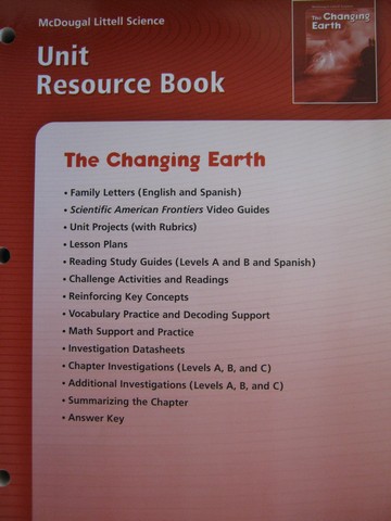 (image for) Changing Earth Unit Resource Book (P)