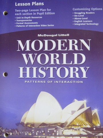 (image for) Modern World History Lesson Plans (P)