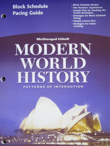 (image for) Modern World History Block Schedule Pacing Guide (P)
