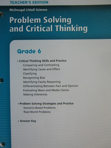 (image for) ML Science 6 Problem Solving & Critical Thinking TE (TE)(P)