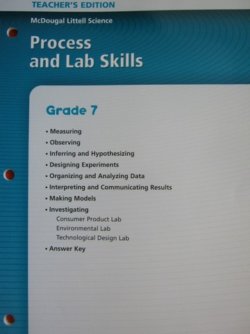 (image for) ML Science 7 Process & Lab Skills TE (TE)(P)