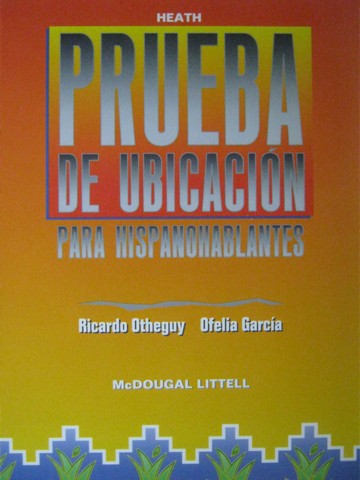 (image for) Prueba de ubicacion Para hispanohablantes (Pk) by Otheguy,