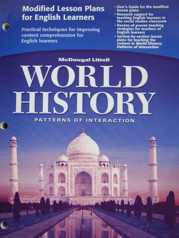 (image for) World History Modified Lesson Plans for English Learners (P)