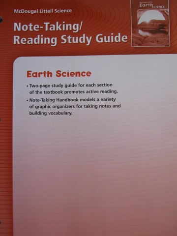 (image for) Earth Science Note-Taking Reading Study Guide (P)