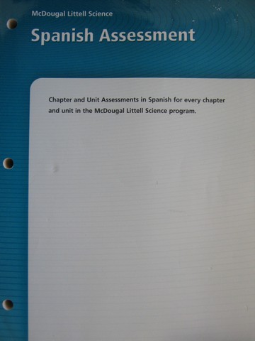 (image for) ML Science Spanish Assessment (P)