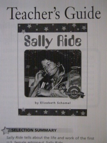 (image for) HM Leveled Readers K Sally Ride TG (TE)(P) by Schomel