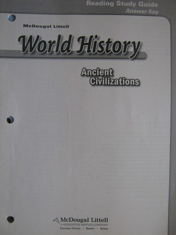 (image for) Ancient Civilizations Reading Study Guide Answer Key (P)