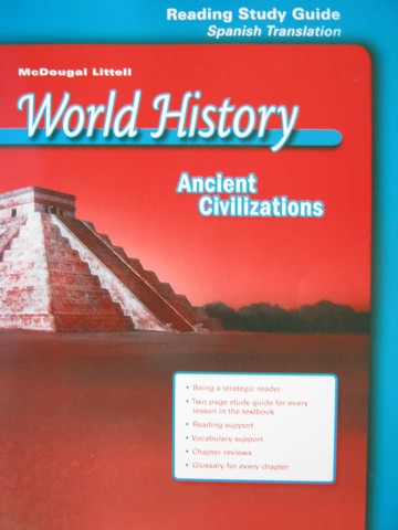 (image for) Ancient Civilizations Reading Study Guide Spanish (P)