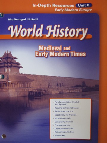 (image for) Medieval & Early Modern Times In-Depth Resources Unit 8 (P)