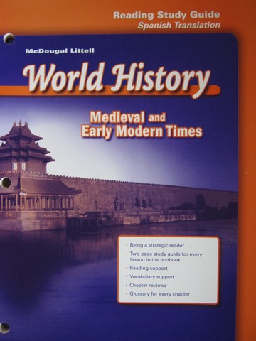 (image for) Medieval & Early Modern Times Reading Study Guide Spanish (P)