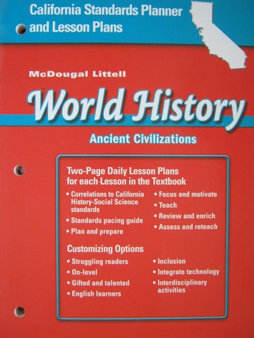 (image for) Ancient Civilizations California Standards Planner (CA)(P)