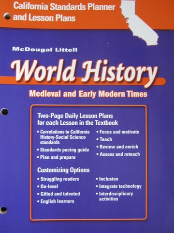 (image for) Medieval & Early Modern Times Standards Planner (CA)(P)
