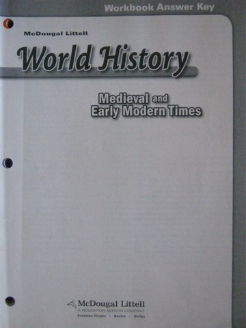 (image for) Medieval & Early Modern Times Workbook Answer Key (P)