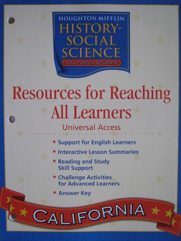 (image for) California Studies 4 Resources for Reaching All Learners (P)