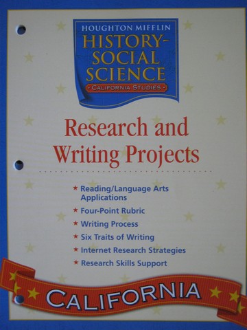 (image for) California Studies 4 Research & Writing Projects (CA)(P)