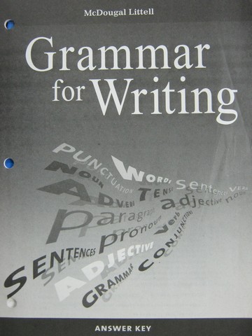 (image for) Grammar for Writing 8 Answer Key (P)