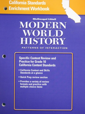 (image for) Modern World History Standards Enrichment Workbook (CA)(P)