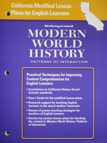 (image for) Modern World History Modified Lesson Plans for EL (CA)(P)