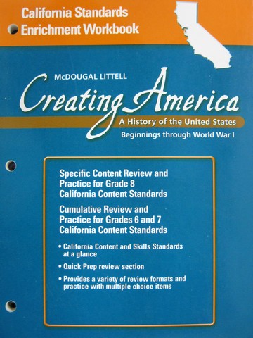 (image for) Creating America Standards Enrichment Workbook (CA)(P)