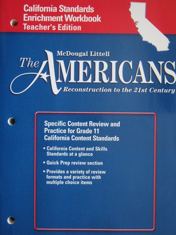 (image for) Americans California Standards Enrichment TE (CA)(TE)(P)
