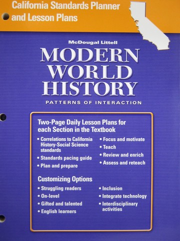(image for) Modern World History California Standards Planner (CA)(P)