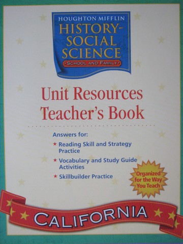 (image for) School & Family 1 Unit Resources Teacher's Book (CA)(TE)(P)