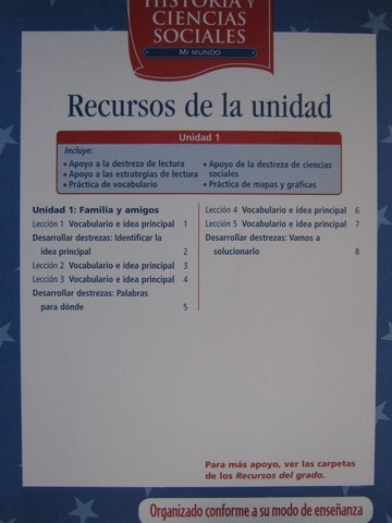 (image for) Mi Mundo K Recursos de la unidad (PK)