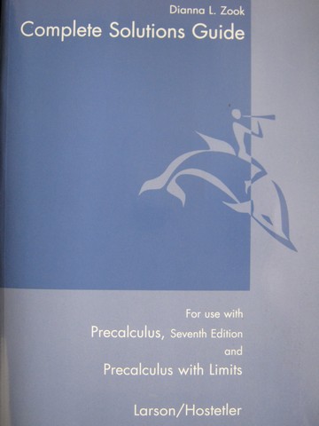(image for) Precalculus with Limits Complete Solutions Guide (P) by Zook
