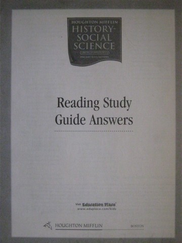 (image for) Ancient Civilizations 6 Reading Study Guide Answers (P)