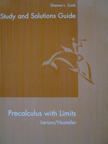 (image for) Precalculus with Limits Study & Solutions Guide (P) by Zook