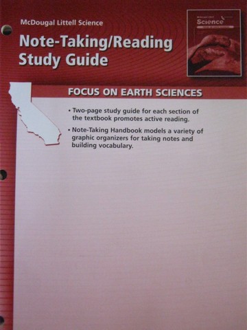 (image for) Focus on Earth Sciences Note-Taking/Reading Study Guide (CA)(P)