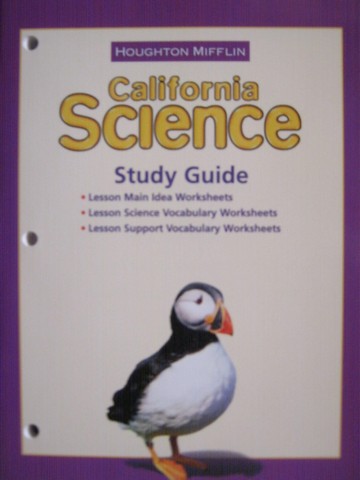 (image for) California Science 3 Study Guide with Answers (CA)(P)