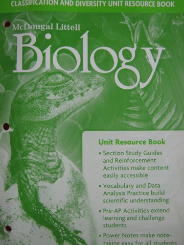 (image for) Biology Unit 6 Resource Book (P) - Click Image to Close
