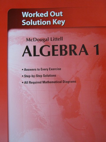 (image for) Algebra 1 Worked Out Solution Key (P) by Larson, Boswell,